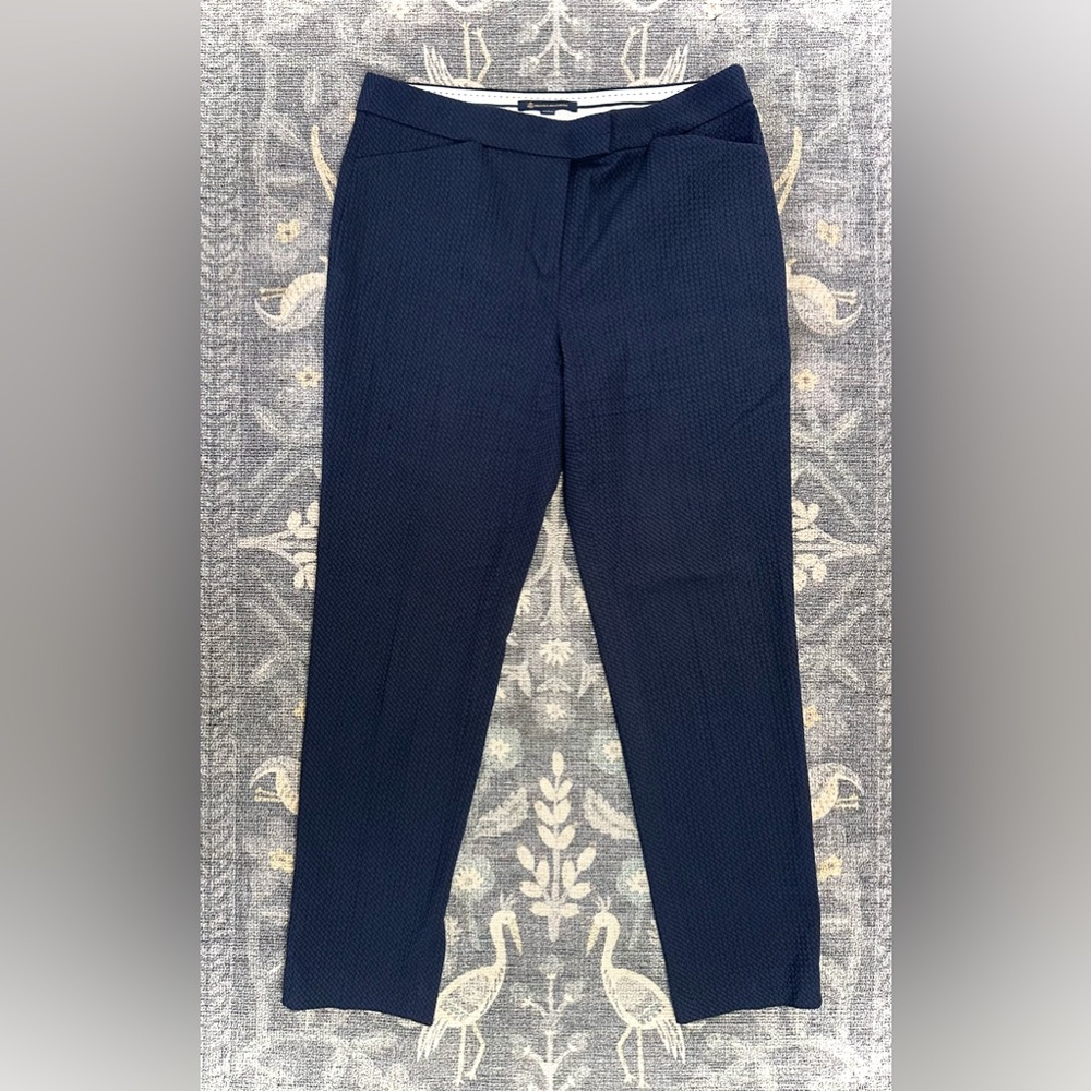 Brooks Brothers Textured Navy Women's Dress Pants Trousers